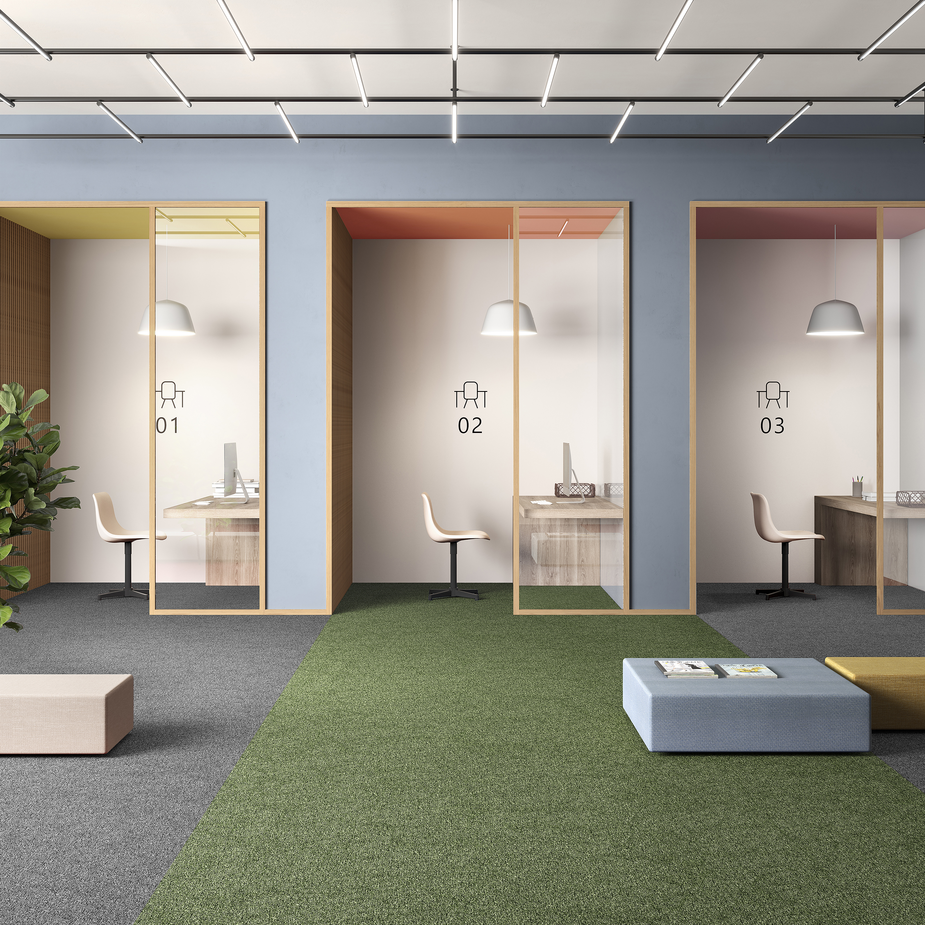 Ковровая плитка Medusa Tile 21 (500*500*5 мм) — купить в Сарове