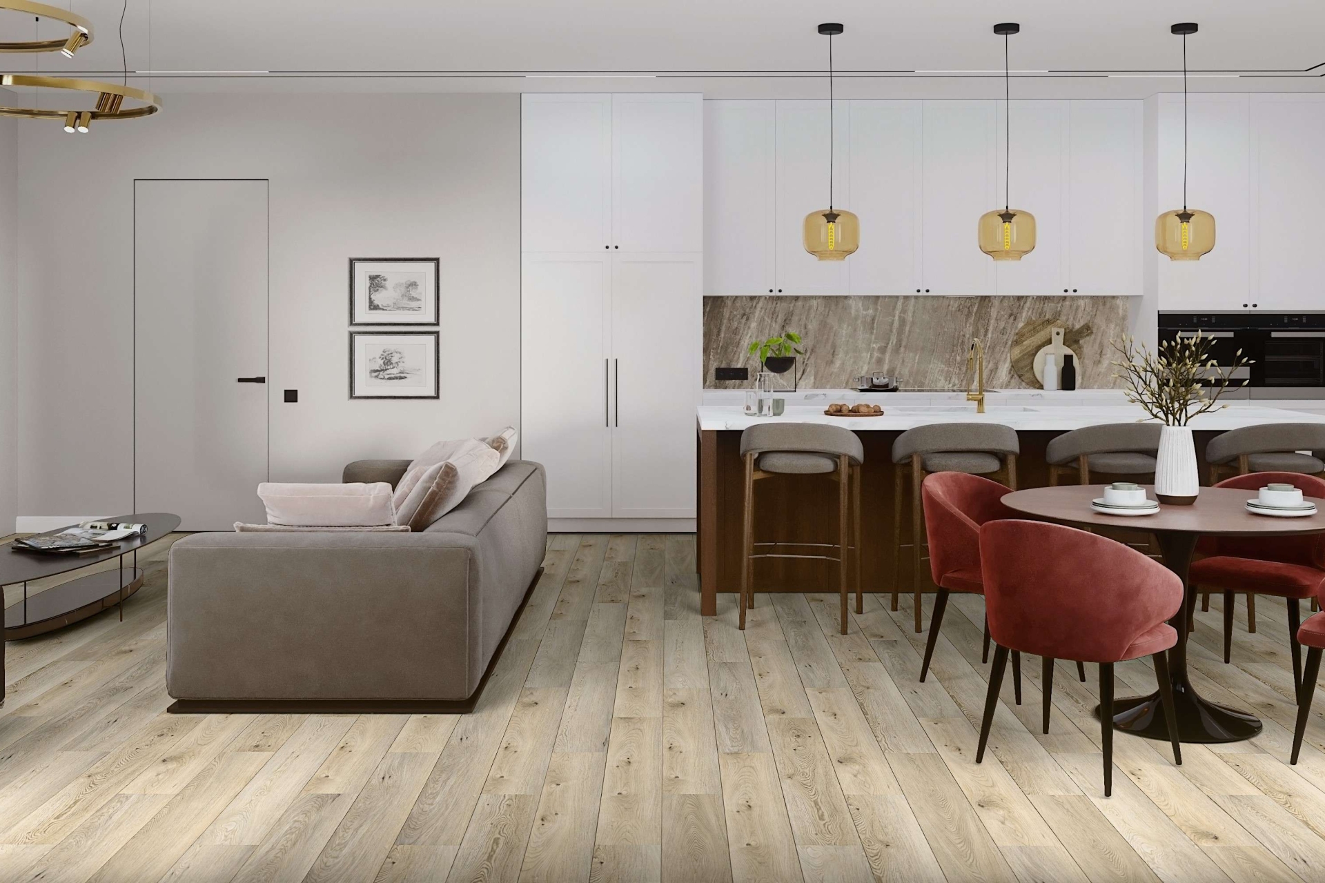 SPC ламинат «Damy Floor» Дуб Кавказский (1220*180*4 мм) — купить в Сарове