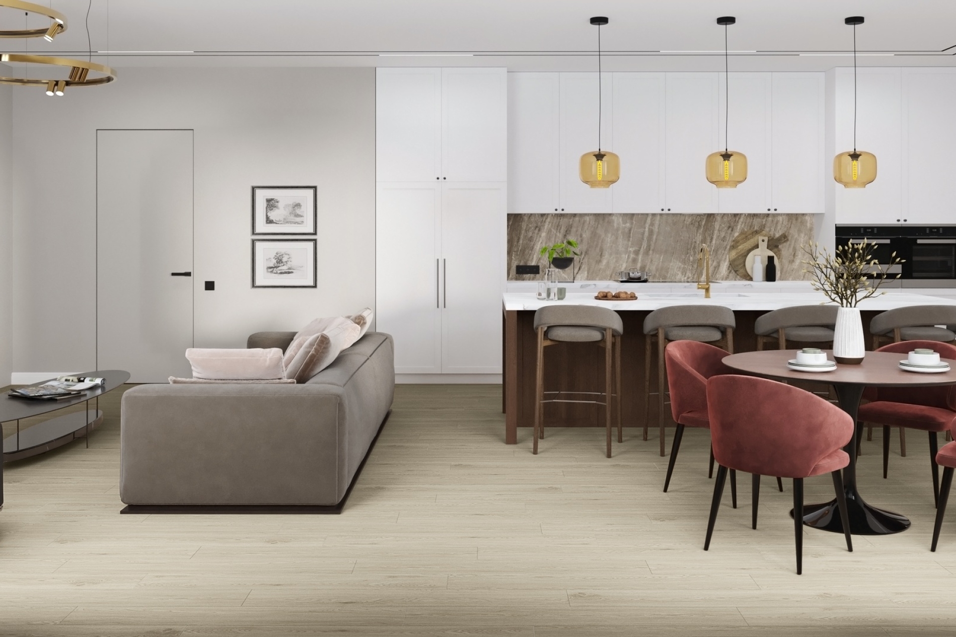 Усовершенствованная кварц-виниловая плитка «Damy Floor» Дуб Светлый (1227*187*2,5 мм) — купить в Сарове