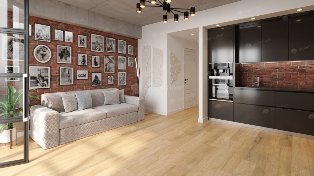 SPC Ламинат "Alpine Floor" Дуб медовый (1220*183*8 мм) — купить в Сарове