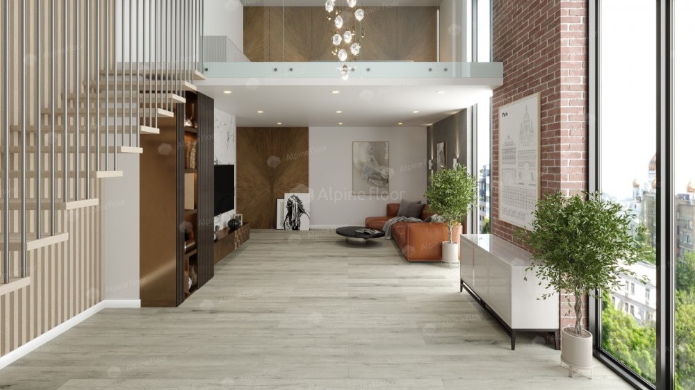 SPC Ламинат "Alpine Floor" Дуб серебряный (1220*183*8 мм) — купить в Сарове