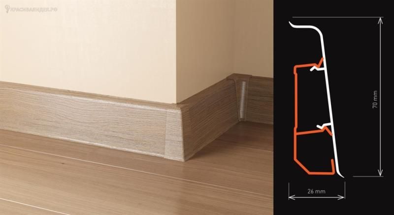 Плинтус "Arbiton" Indo Дуб Бурбон (2500*26*70 мм) — купить в Сарове