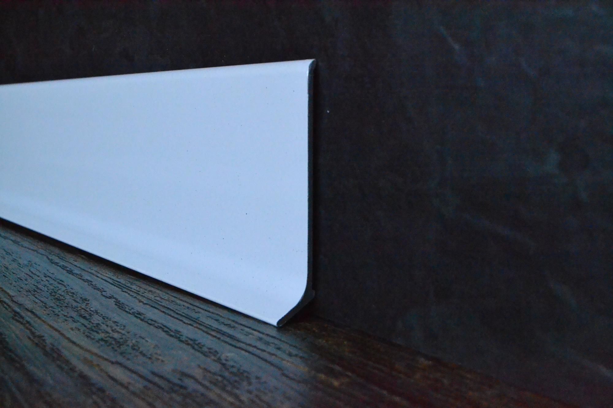 Плинтус алюминиевый L-образный белый (2500*11*60 мм) — купить в Сарове