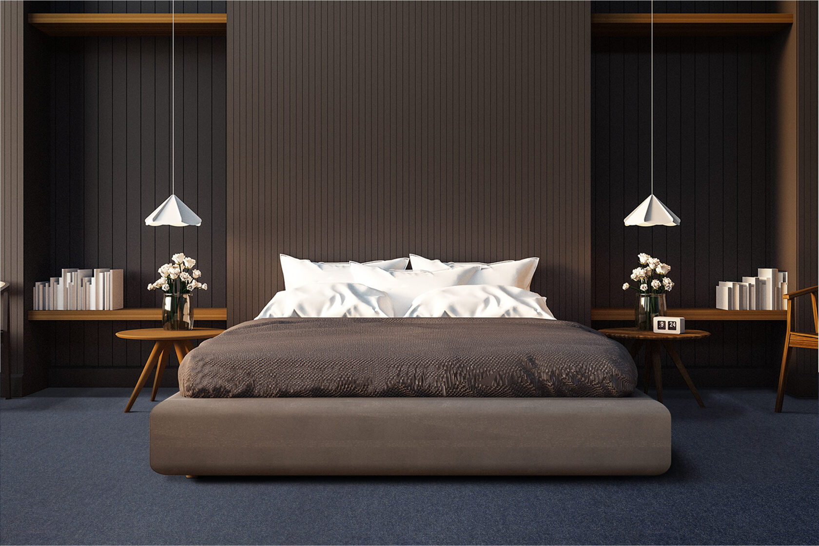 Ковровое покрытие "Bonkeel" Color Rib Blue Bottle 78 (ширина 1м/3м/4м) — купить в Сарове