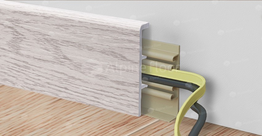 Напольный плинтус Rico Concept 80 Ясень арктик (2200*20*80 мм) — купить в Сарове